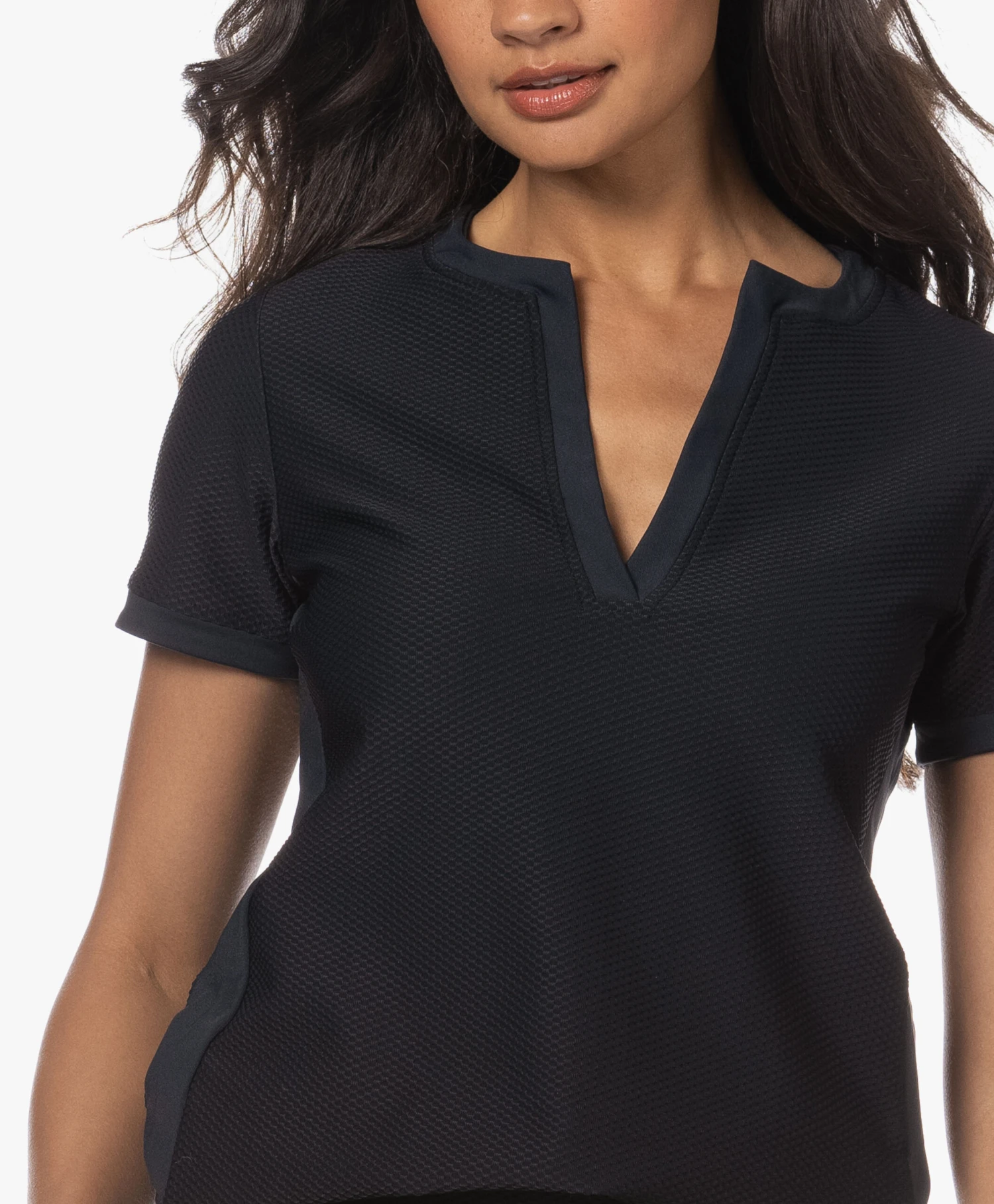 Deblon Sports Ellin Splithals T-Shirt - Zwart 7 Deblon Sports Ellin Splithals T-Shirt - Zwart - Afbeelding 7