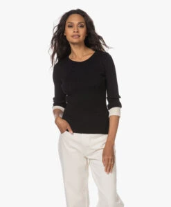 Woman By Earn Lory Cuffs Modalmix Rib Trui - Zwart Vari 20 Woman By Earn Lory Cuffs Modalmix Rib Trui - Zwart Vari -Mode Kleding 230622 1ac1b61e 6072 4d80 a53e ea8c99acc6c6