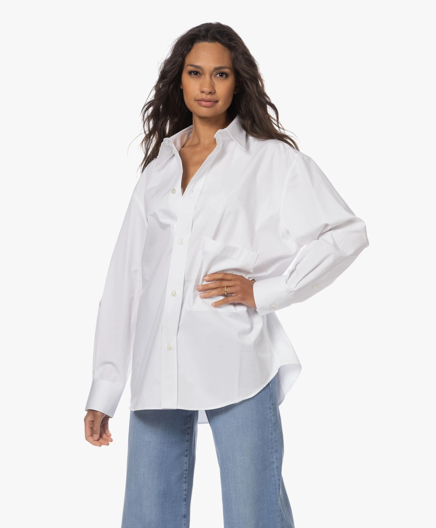 Róhe Unisex Oversized Overhemd - Wit 1 Róhe Unisex Oversized Overhemd - Wit