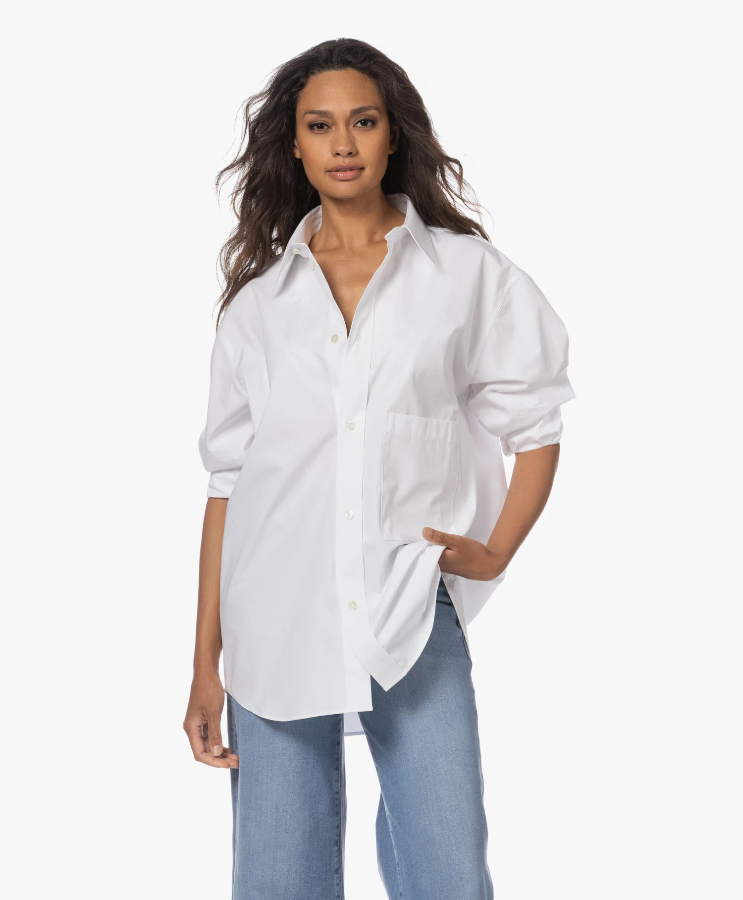 Róhe Unisex Oversized Overhemd - Wit 12 Róhe Unisex Oversized Overhemd - Wit - Afbeelding 12