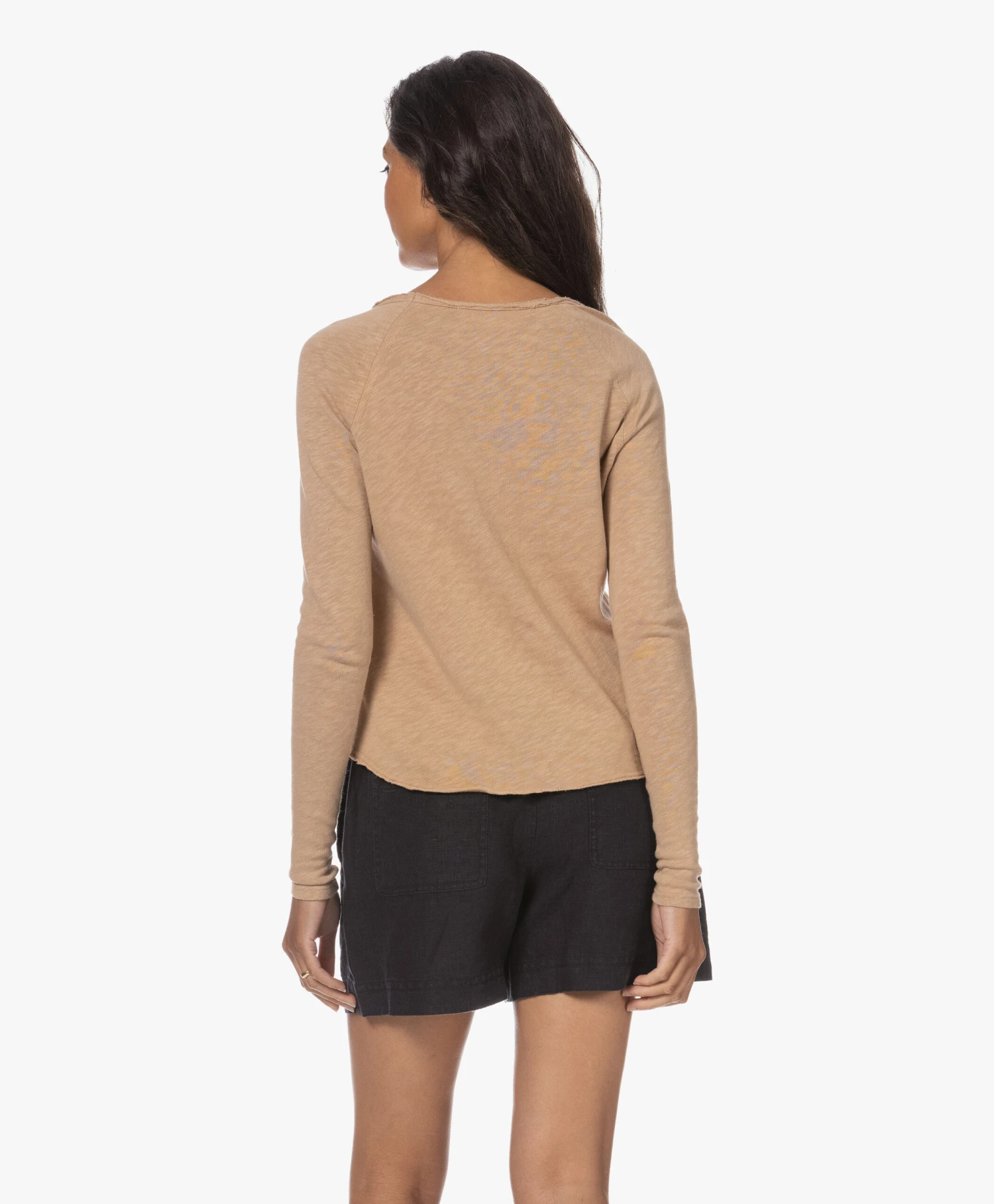 American Vintage Sonoma Slub Sweatshirt - Vintage Macadamia 4 American Vintage Sonoma Slub Sweatshirt - Vintage Macadamia - Afbeelding 4