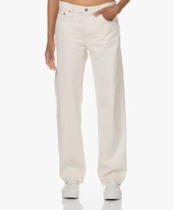 Re/Done Low-Rise Loose-Fit Jeans - Vintage White