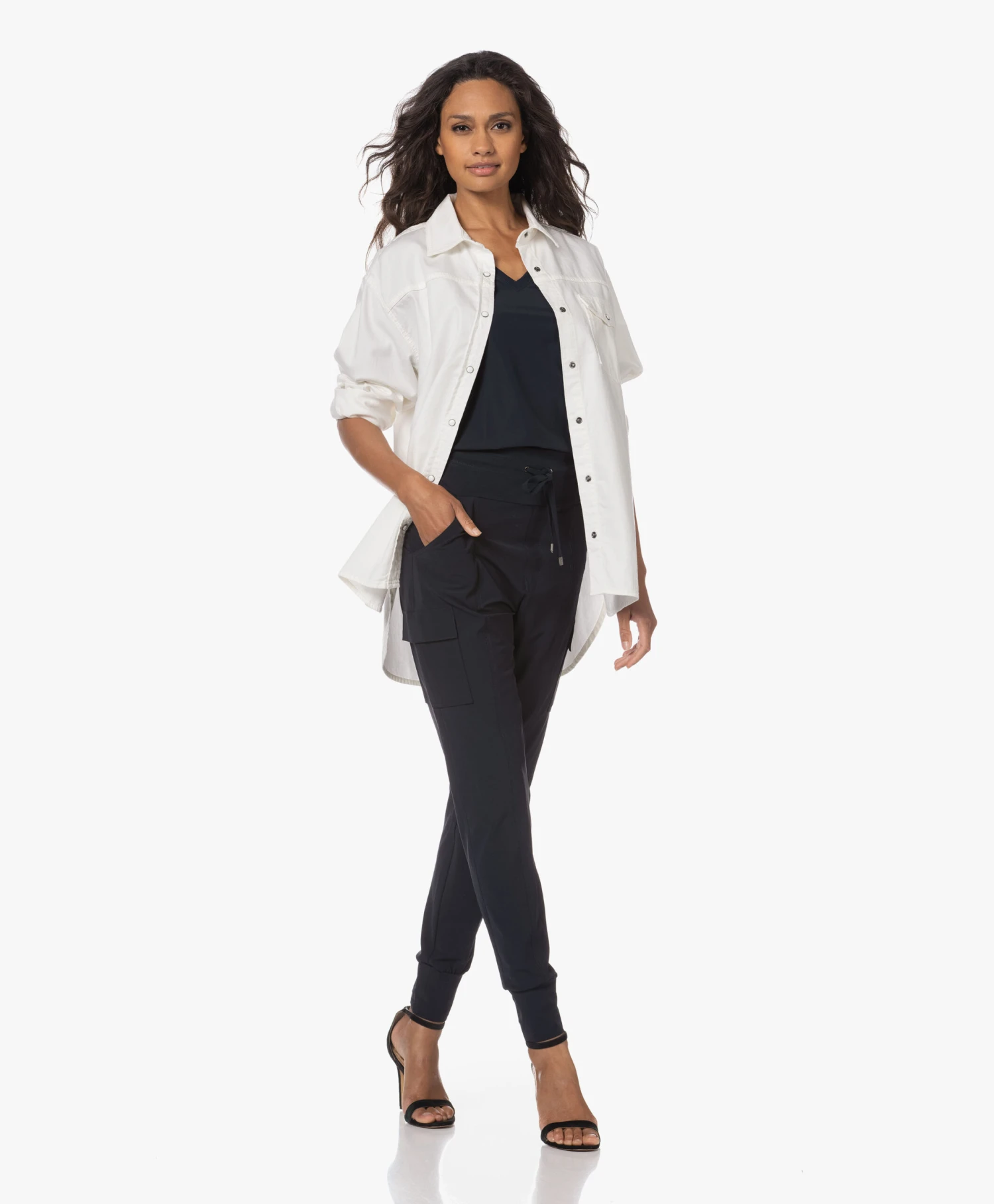 Anine Bing Sloan Denim Shacket - Ivoor 9 Anine Bing Sloan Denim Shacket - Ivoor - Afbeelding 9