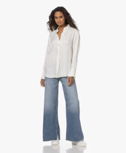 Viveh Beryl Viscose Satijnen Blouse - Coconut Milk -Mode Kleding 230622 8934c07b 7597 4358 9be2 e315a5b3946a