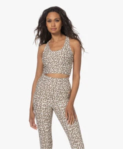 Deblon Sports SarahCropped Luipaardprint Top - Leopard Latte