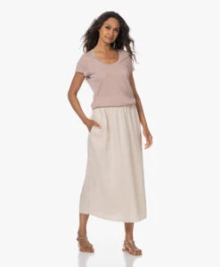 Xírena Lorette Linnen Rok - Wheat -Mode Kleding 230622 ab67eab3 18f8 4026 b9d6 656eb7c41423