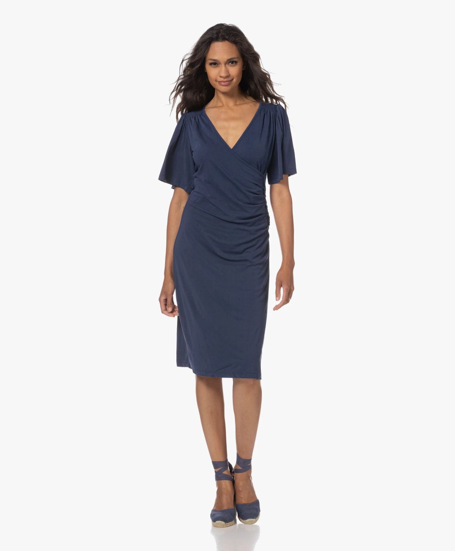 Castañer Carina 10Cm Canvas Sleehak Espadrilles - Azul Oscuro 2 Castañer Carina 10Cm Canvas Sleehak Espadrilles - Azul Oscuro - Afbeelding 2