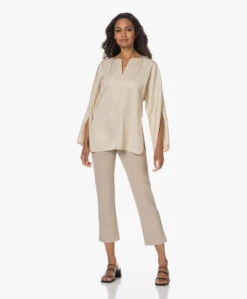 By Malene Birger Calias Twill Blouse - Vanilla Cream -Mode Kleding 230627 189ab809 19db 4756 89c2 4d61abb85e4e