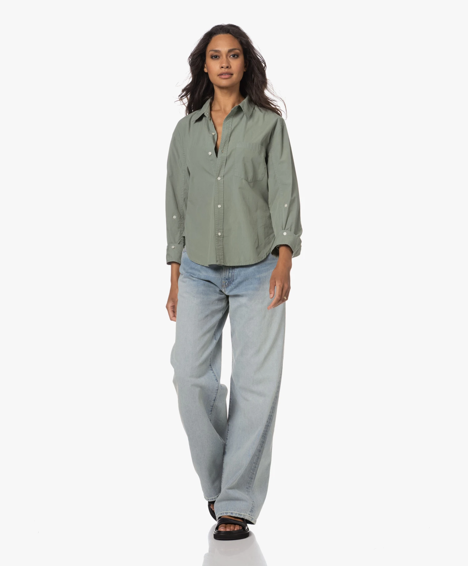 Citizens Of Humanity Kayla Shrunken Poplin Overhemdblouse - Nova 2 Citizens Of Humanity Kayla Shrunken Poplin Overhemdblouse - Nova - Afbeelding 2