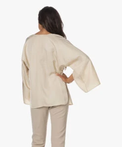 By Malene Birger Calias Twill Blouse - Vanilla Cream -Mode Kleding 230627 3da76e3a bdec 4318 9b30 65deb59b15dd