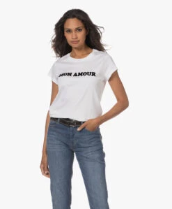 Zadig & Voltaire Woop Mon Amour Print T-Shirt - Wit 15 Zadig & Voltaire Woop Mon Amour Print T-Shirt - Wit -Mode Kleding 230627 4258b29d b33f 48c0 bddb 7adb21734f9a