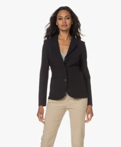 Japantky Yuuka Getailleerde Travel Jersey Blazer - Diepzwart -Mode Kleding 230627 4aa7fcfe 1aa1 4b1b 8825 7fe691f985cb