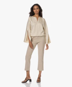By Malene Birger Calias Twill Blouse - Vanilla Cream -Mode Kleding 230627 4d64f1f3 e079 4246 a12b c209b5769931