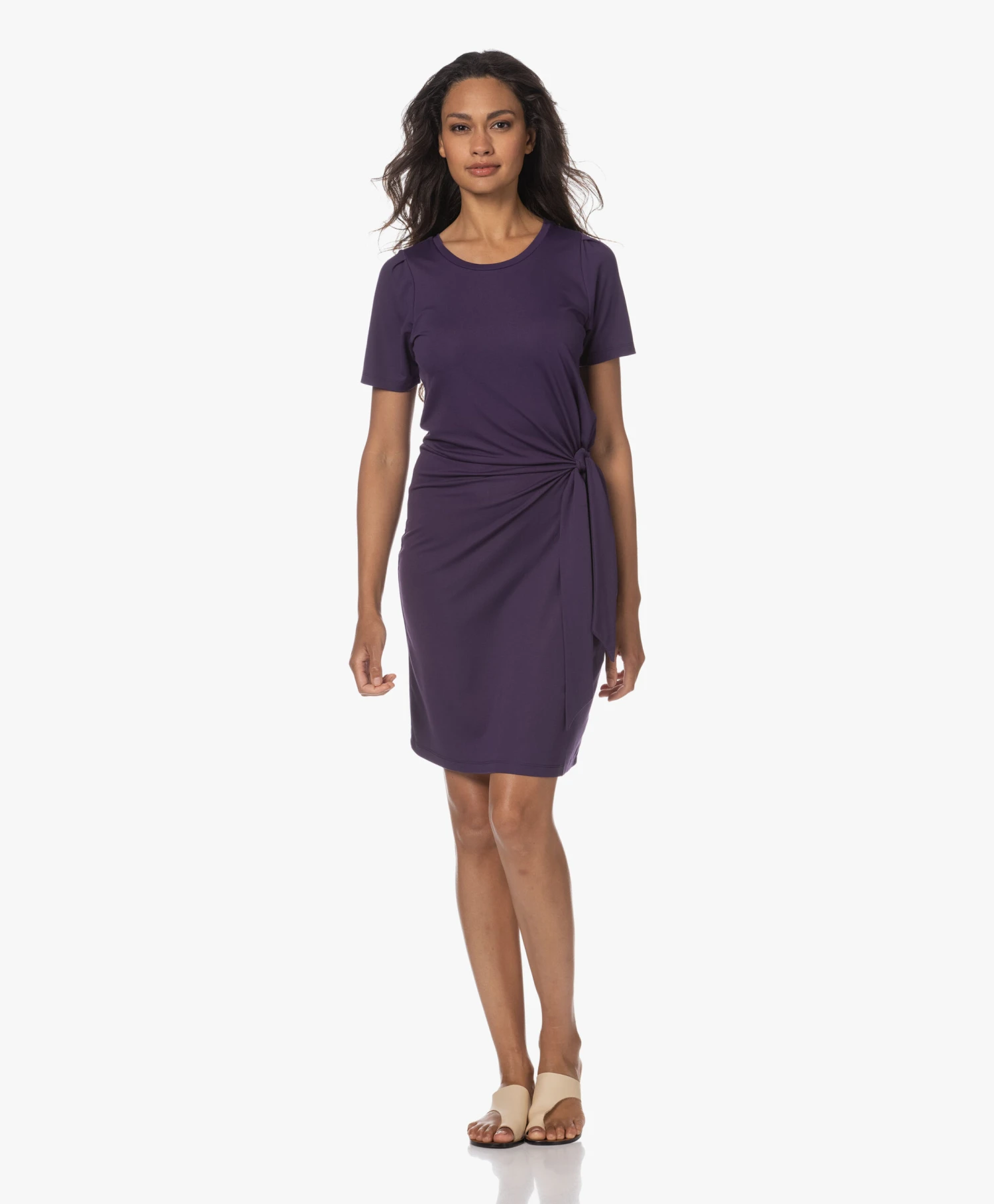 Plein Publique La Fee Jersey Wikkeljurk - Dark Violet 9 Plein Publique La Fee Jersey Wikkeljurk - Dark Violet - Afbeelding 9