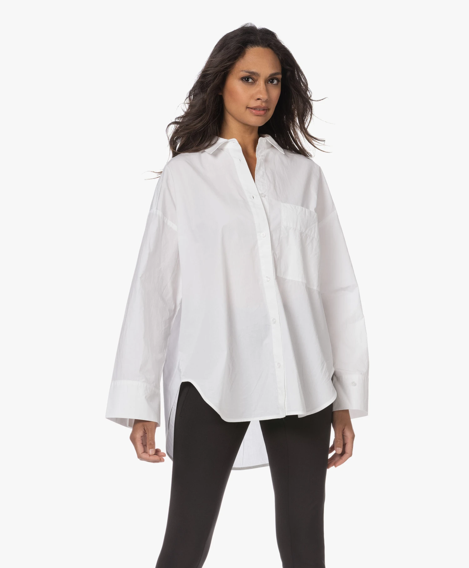 By Malene Birger Derris Biologisch Katoenen Overhemdblouse - Pure White 1 By Malene Birger Derris Biologisch Katoenen Overhemdblouse - Pure White