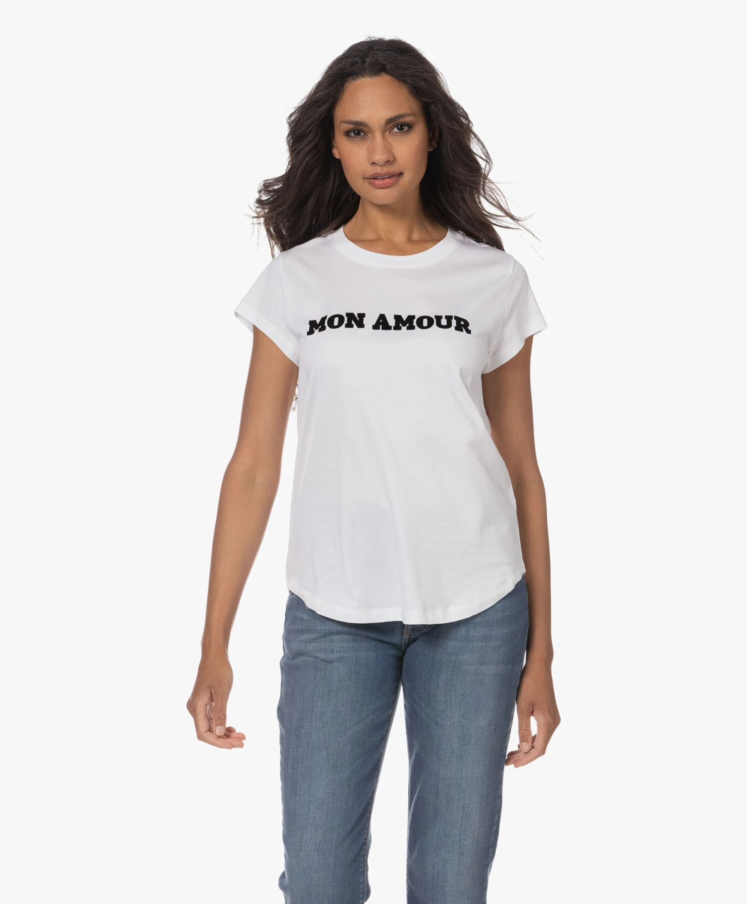 Zadig & Voltaire Woop Mon Amour Print T-Shirt - Wit 8 Zadig & Voltaire Woop Mon Amour Print T-Shirt - Wit - Afbeelding 8