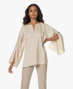 By Malene Birger Calias Twill Blouse - Vanilla Cream