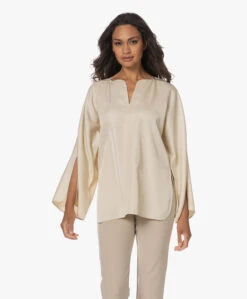 By Malene Birger Calias Twill Blouse - Vanilla Cream -Mode Kleding 230627 f2478eb4 28cf 47f2 8cad d7b831c43cc0
