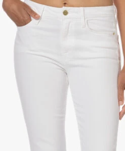 Frame Le Crop Mini Boot Stretch Jeans - Wit -Mode Kleding 230627 f9c13e7f 6a74 4499 896f 21d26786823c
