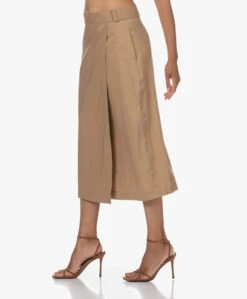 Vince Linnen-Viscose Midi Wikkelrok - Sandshell -Mode Kleding 230629 36b54f61 5e06 4957 8f63 b838d0f1f2c8