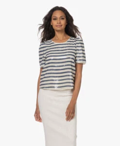 Zadig & Voltaire Tchao Sequins Stripe Blousetop - Judo