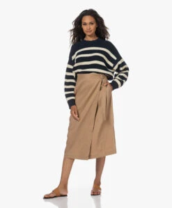 Vince Linnen-Viscose Midi Wikkelrok - Sandshell -Mode Kleding 230629 57aef67d 17ae 42fe bcc0 e439e0c37f7e