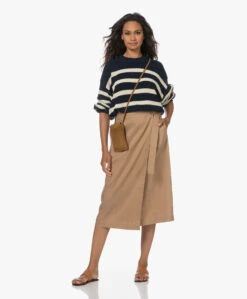 Vince Linnen-Viscose Midi Wikkelrok - Sandshell -Mode Kleding 230629 905dea22 1804 403d 9223 c7bd0555ae47