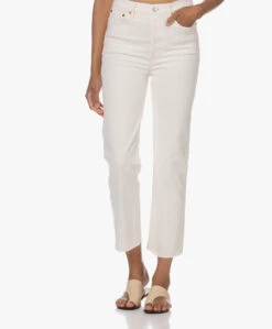 Re/Done 70S Stove Pipe Straight Jeans - Vintage White