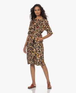 Lasalle Satijnen Tuniekjurk Met Luipaardprint - Leo -Mode Kleding 230704 0d989d01 7bc0 499a 8afd c94e6c769354