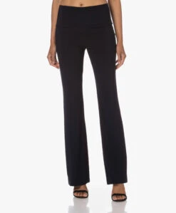 Mode Kleding 35 Norma Kamali Tech Jersey Boot Broek - Midnight