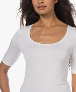 No Man'S Land Viscose T-Shirt Met Halflange Mouwen - Wit -Mode Kleding 230704 4cd164f6 af76 4a28 9d9b 006d48b7afb1