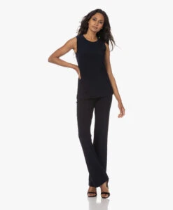 Norma Kamali Tech Jersey Boot Broek - Midnight -Mode Kleding 230704 d345b44c f0a1 4a0e 8a22 7ff5bab3cd4d