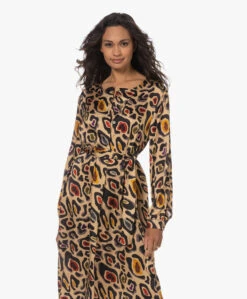 Lasalle Satijnen Tuniekjurk Met Luipaardprint - Leo -Mode Kleding 230704 fc3126ad d996 43f1 803d af806dfd827c