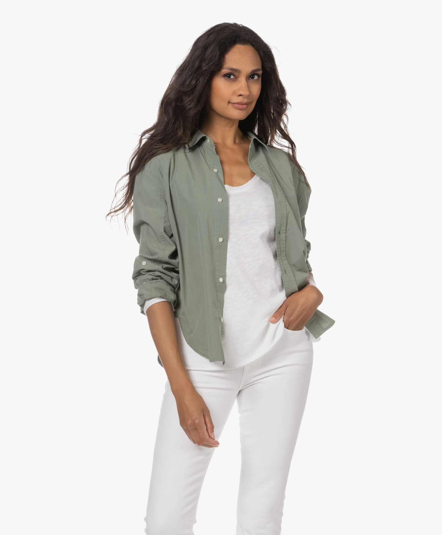 Citizens Of Humanity Kayla Shrunken Poplin Overhemdblouse - Nova 11 Citizens Of Humanity Kayla Shrunken Poplin Overhemdblouse - Nova - Afbeelding 11