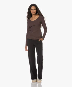 Japantky Paksy Travel Jersey Rechte Pantalon - Diepzwart -Mode Kleding 230706 1f370d12 6b28 4216 a836 726be44135b0