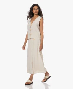 By Malene Birger Esra Crêpe Maxi Rok - Pearl -Mode Kleding 230706 3caf2253 6789 4808 b394 65eee1ed1e15