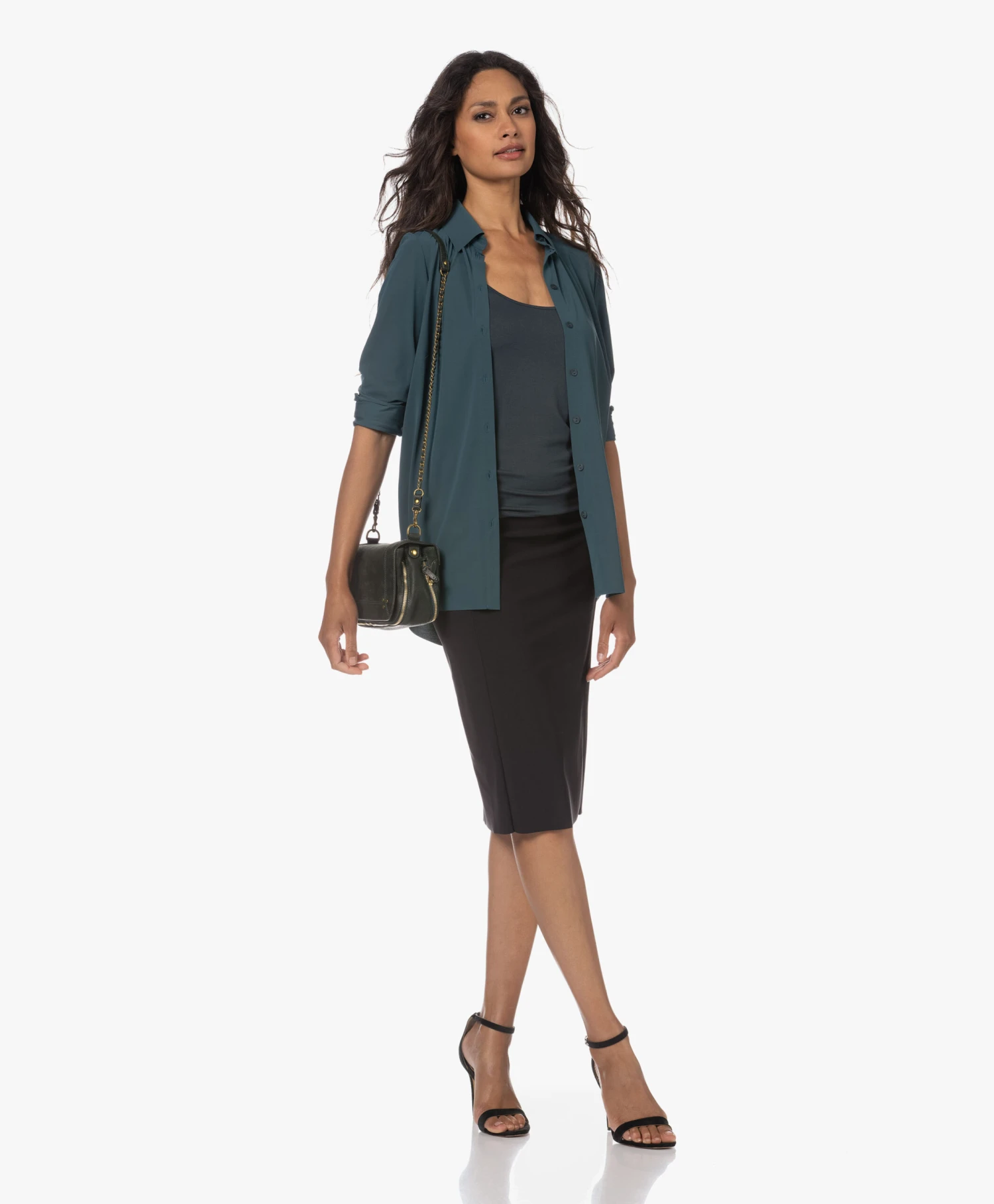 Japantky Nosi Jersey Kokerrok - Zwart 13 Japantky Nosi Jersey Kokerrok - Zwart - Afbeelding 13