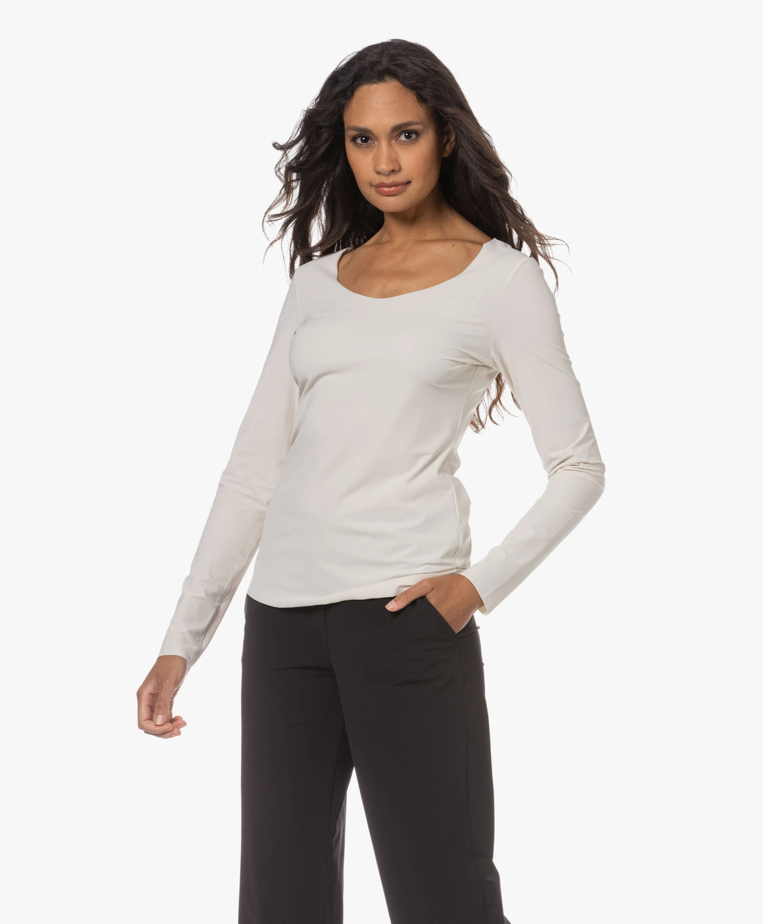 Japantky Tiyo Reversible Jersey Longsleeve - Linen 11 Japantky Tiyo Reversible Jersey Longsleeve - Linen - Afbeelding 11