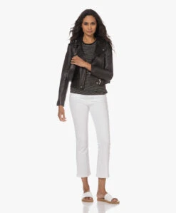 Frame Le Crop Mini Boot Stretch Jeans - Wit -Mode Kleding 230706 77375dcf 8835 4e15 9d7d 281190d23b25