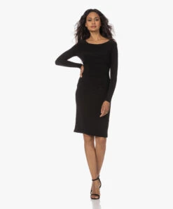 Norma Kamali Shirred Travel Jersey Jurk Met Lange Mouwen - Zwart 23 Norma Kamali Shirred Travel Jersey Jurk Met Lange Mouwen - Zwart -Mode Kleding 230706 7e77745f b862 4173 9952 2717c0e0a2bd