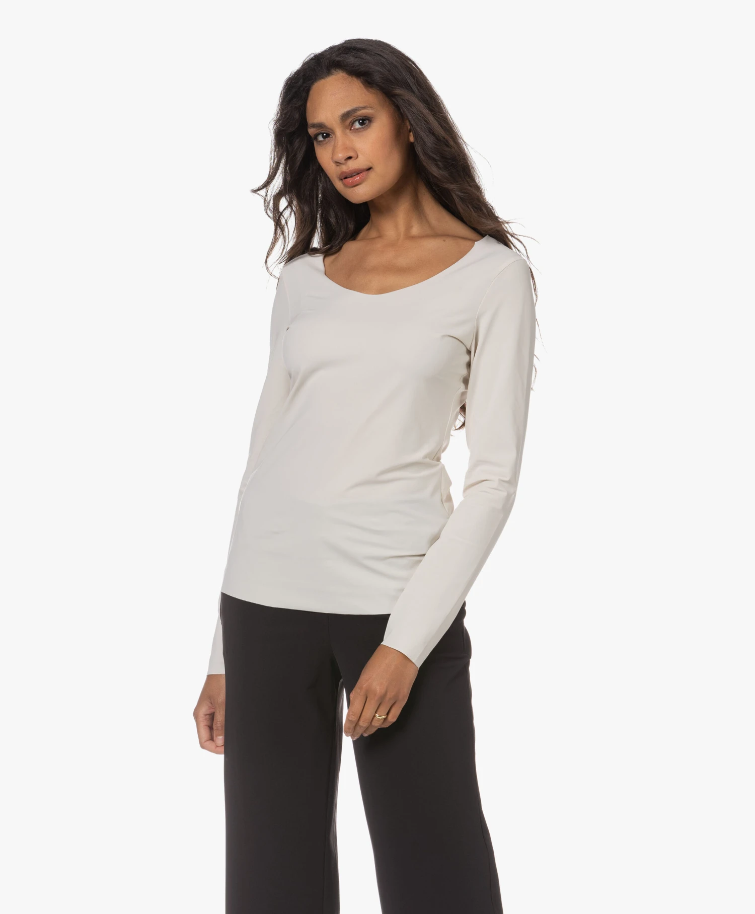 Japantky Tiyo Reversible Jersey Longsleeve - Linen 8 Japantky Tiyo Reversible Jersey Longsleeve - Linen - Afbeelding 8