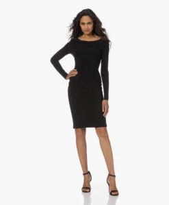 Norma Kamali Shirred Travel Jersey Jurk Met Lange Mouwen - Zwart 21 Norma Kamali Shirred Travel Jersey Jurk Met Lange Mouwen - Zwart -Mode Kleding 230706 bca5a147 efdc 4e5f ae1c 46221e4fc169