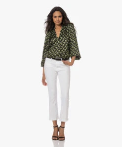 Frame Le Crop Mini Boot Stretch Jeans - Wit -Mode Kleding 230706 cff87827 9c7a 41bd 9666 e25df802aead