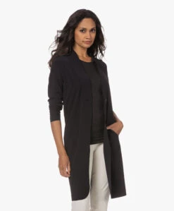 Japantky Erika Lange Travel Jersey Blazer - Diepzwart -Mode Kleding 230706 d383b900 b5a0 4257 b210 b2473548d493