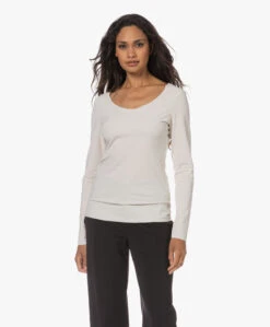 Japantky Tiyo Reversible Jersey Longsleeve - Linen