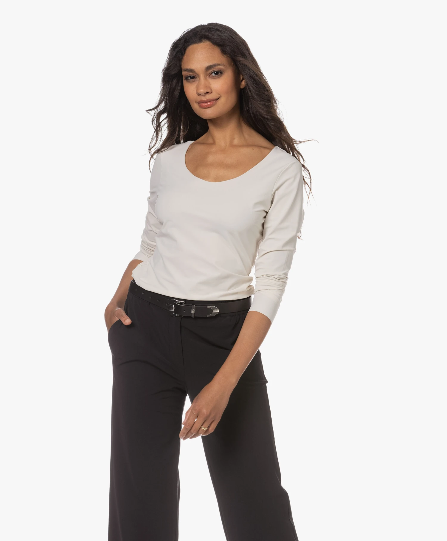 Japantky Tiyo Reversible Jersey Longsleeve - Linen 3 Japantky Tiyo Reversible Jersey Longsleeve - Linen - Afbeelding 3