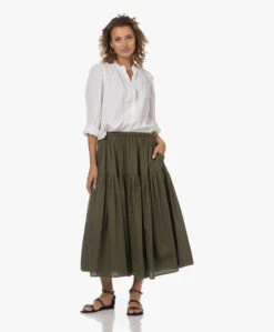 Enza Costa Cool Cotton Tiered Maxi Rok - Dark Olive 24 Enza Costa Cool Cotton Tiered Maxi Rok - Dark Olive -Mode Kleding 230711 0c37fca3 4a47 41b2 ba40 8287ce51a9ca