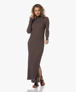 Neeve The Dakota Rib Jersey Coljurk - Intense Brown -Mode Kleding 230711 11981319 4fc0 45cf 9c1f 025018e6a47f