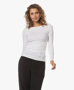 Majestic Filatures Soft Touch Boothals Longsleeve - Wit -Mode Kleding 230711 196e5828 8a8b 433e 875f 7f70f51ea5d7