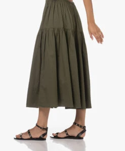 Enza Costa Cool Cotton Tiered Maxi Rok - Dark Olive 19 Enza Costa Cool Cotton Tiered Maxi Rok - Dark Olive -Mode Kleding 230711 22a46f19 0f20 489e 959f b3c51f53d4be